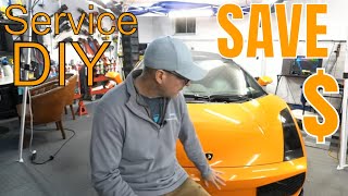 Lamborghini $1000 Oil Change? NOPE!!! Do It Yourself!!! This Is How!