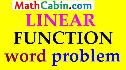 LINEAR Functions word problem ! ! ! ! !
