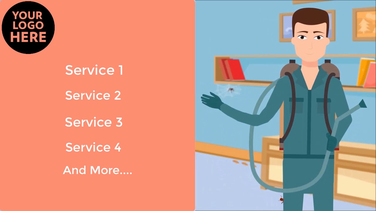 pest control 2d animated promo video 2