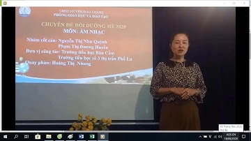 TH- CHUYÊN ĐỀ: MÔN ÂM NHẠC