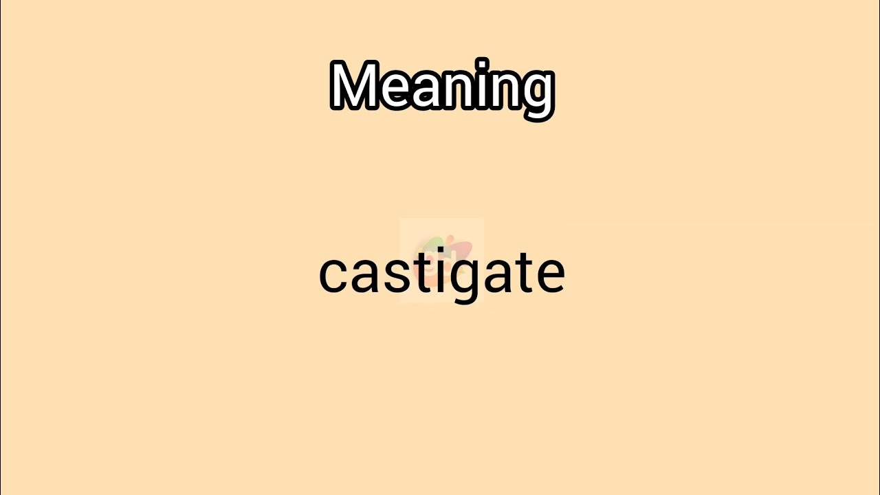 #castigate meaning in English & Telugu|| GoogulDictionary #dictionary # ...