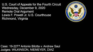 Remote Oral Arguments (Panel I) - 9:30AM Wednesday 12/9/2020
