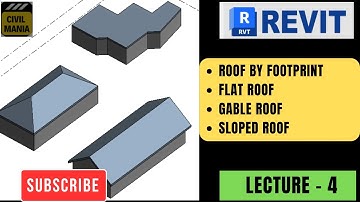 HOW TO CREATE ROOF BY FOOTPRINT IN REVIT ARCHITECTURE