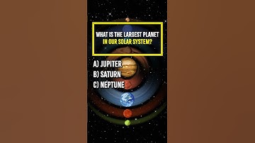 What is the largest planet in our solar system?#trivia #quiz #funfacts