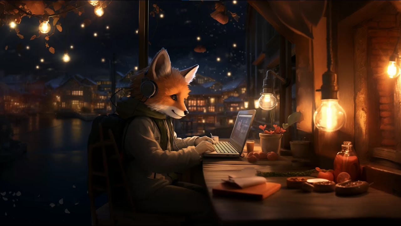 在 YouTube 上观看 ChilloFi 🦊 1 A.M Lofi Study Beats #3 📚🎶 - chill x lofi hip hop  [ beats to relax / study to ]