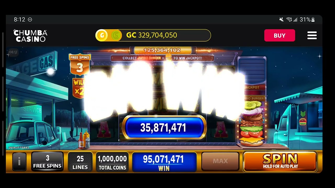Biggest Win I've Ever Seen Gold Coins Chumba Casino Burger Bash YouTube