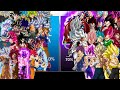 ALL VERSIONS OF GOKU VS ALL VERSIONS OF VEGETA POWER LEVEL