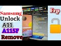 Samsung A11 A115f Erase Unlock Frp Remove ✅✅✅✅ Very Easy All method Fail One click 🔓