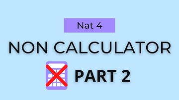 Non Calculator Practice (Part 2) - Nat 4 Maths