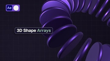 Master 3D Shape Array Animation in After Effects
