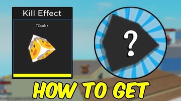 How to get the *TCUBE KILL EFFECT & COFFEE QUEST BADGE in ARSENAL*  (Roblox)
