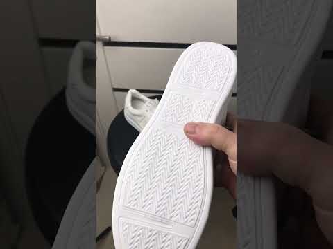 Чоловічі шкіряні кеди (натуральна шкіра) білі демісезонні, кеди для чоловіків на весну осінь, розмір 40-45, видео 1