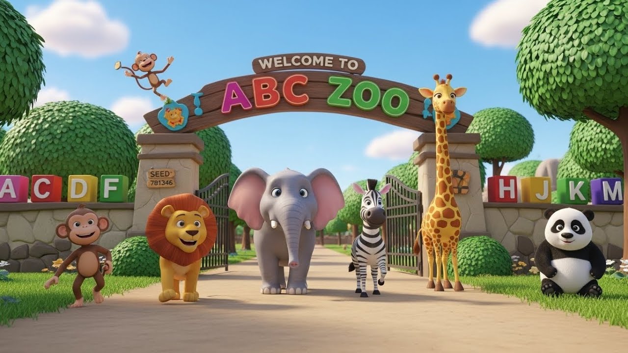 ABC Zoo Adventure | Alphabet Song for Kids | Animal Nursery Rhymes & Learning Songs for Children