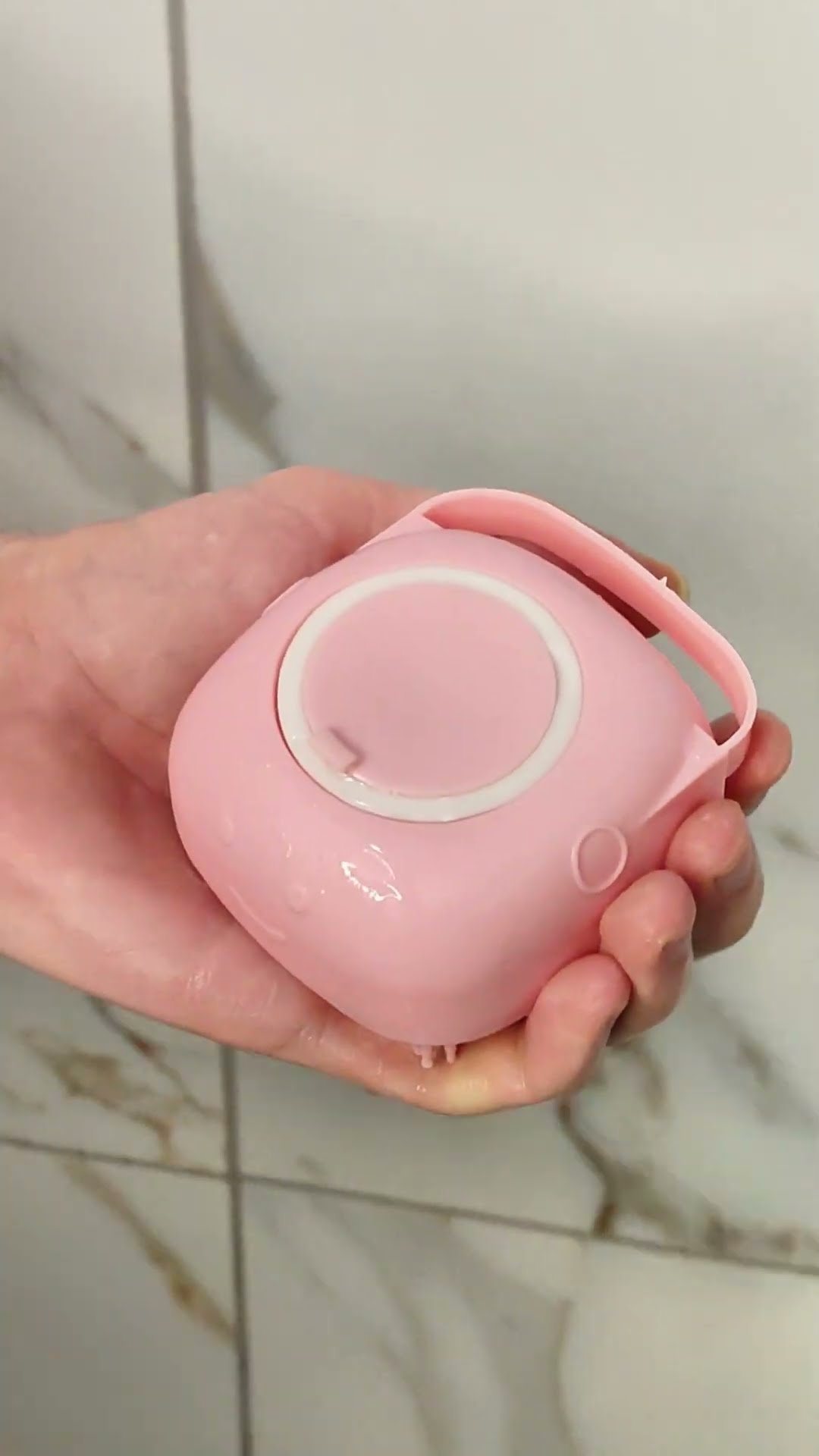 Quick Clean Shampoo Dispenser Hair Massager Brush 1️⃣ ? Product Link in Bio ( # 1969 )