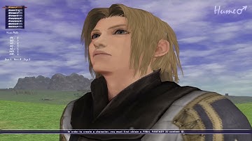 Final Fantasy XI - Male Hume Character Creation (HD)