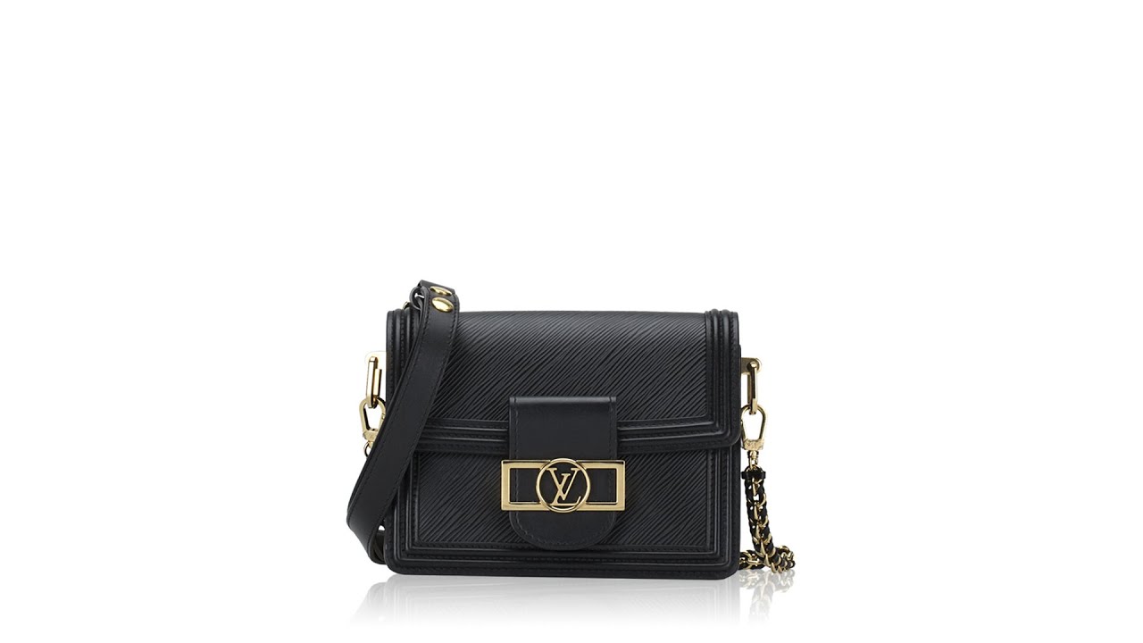 Túi Louis Vuitton Mini Dauphine Epi Leather Black Like Authentic