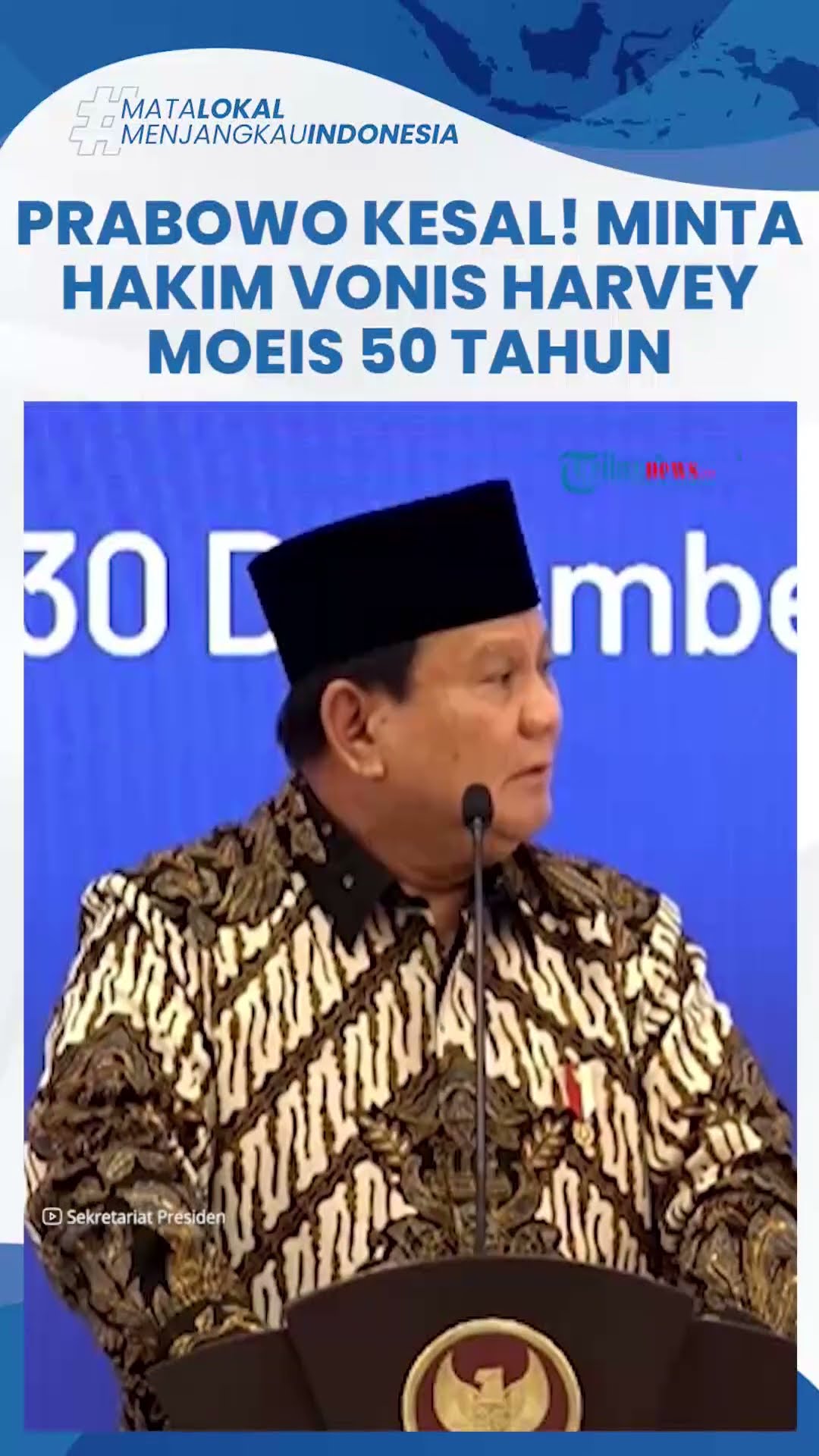 Prabowo Heran Hakim Vonis Rendah Harvey Moeis yang Rugikan Negara Rp 300 T: Harusnya 50 Tahun