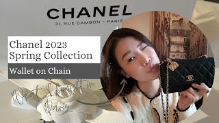 CHANEL Wallet On Chain 2023 WOC with Charm - รุ่นใหม่ล่าสุด Spring