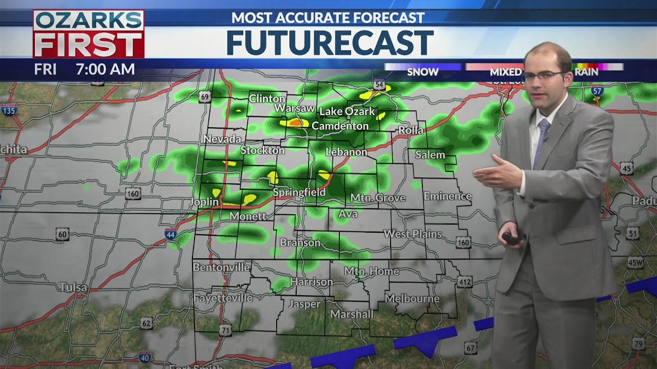Warming up fast ahead of another cold front and rain chances - YouTube