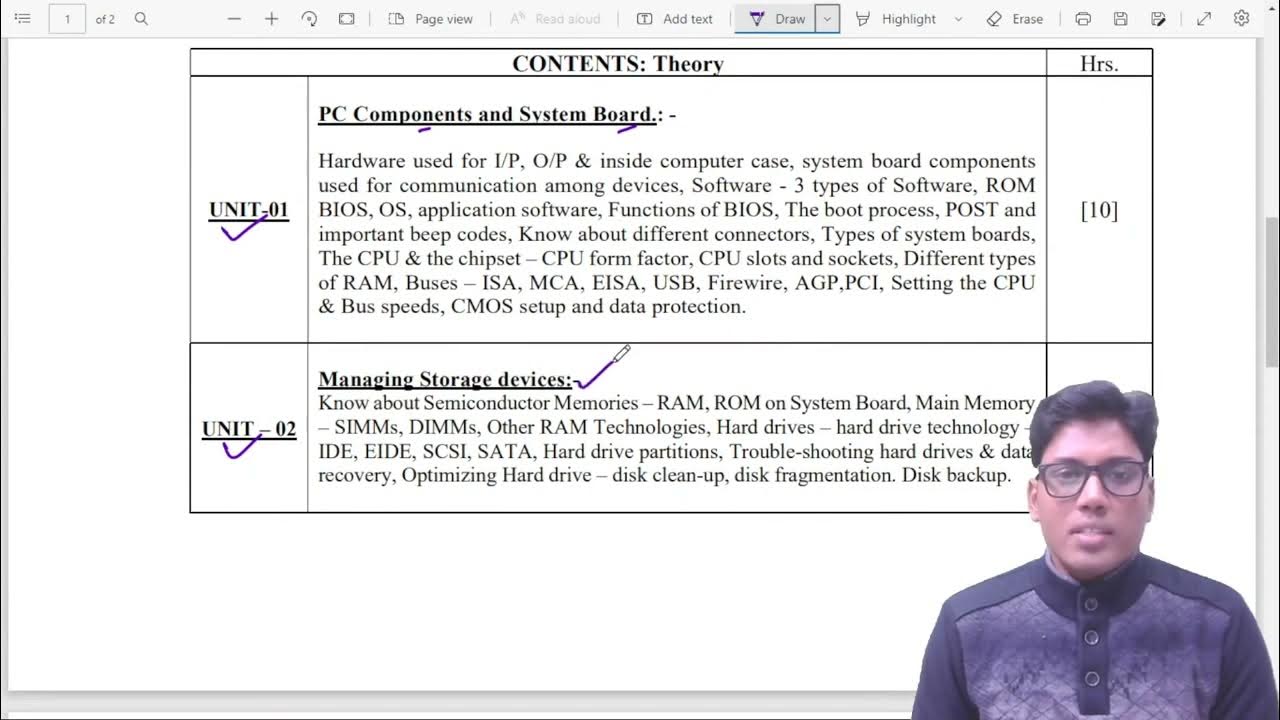 Computer Hardware & Networking II Books II Syllabus Discussion II YouTube