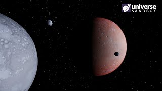 Making A Custom Realistic Mars-Like World With Realistic Moons! Universe Sandbox
