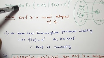 (ENGLISH )THEOREM ON KERNEL OF HOMOMORPHISM