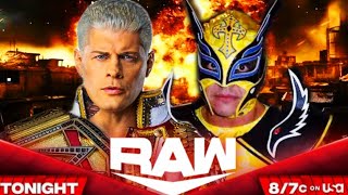 Cody Rhodes vs Rey Mysterio WWE Undisputed Universal Championship RAW - Full Match