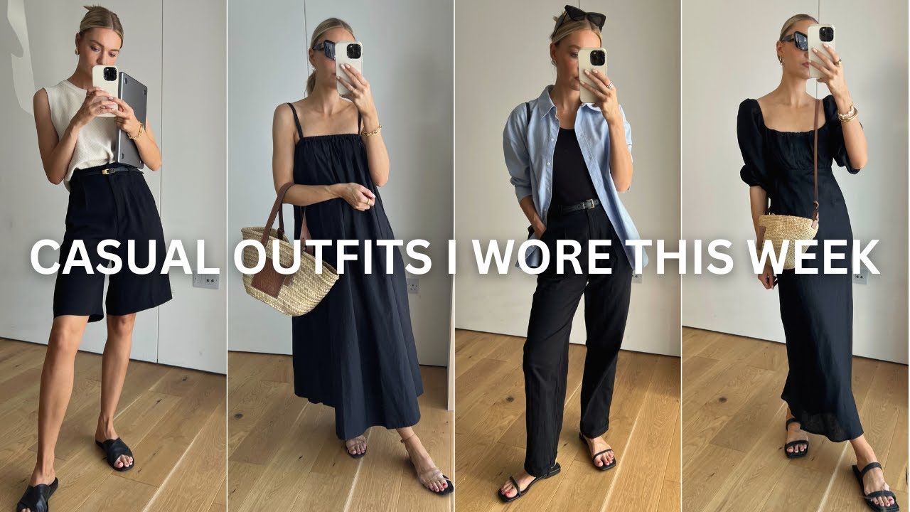 WHAT I WORE IN A WEEK | CASUAL SUMMER OUTFITS - YouTube