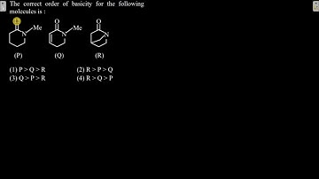The correct order of basicity for the following molecules is: