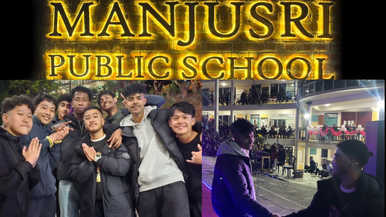 My first standup at manjusri public school 😁 @NiteshGurung25 @afrooggy