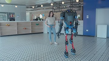 Menteebot following a person to map a new workplace