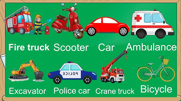 Dạy bé học tiếng anh với các loại xe phương tiện giao thông quen thuộc - Thanh nấm