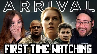 Arrival (2016) Movie Reaction | Our FIRST TIME WATCHING | This movie is INCREDIBLE!