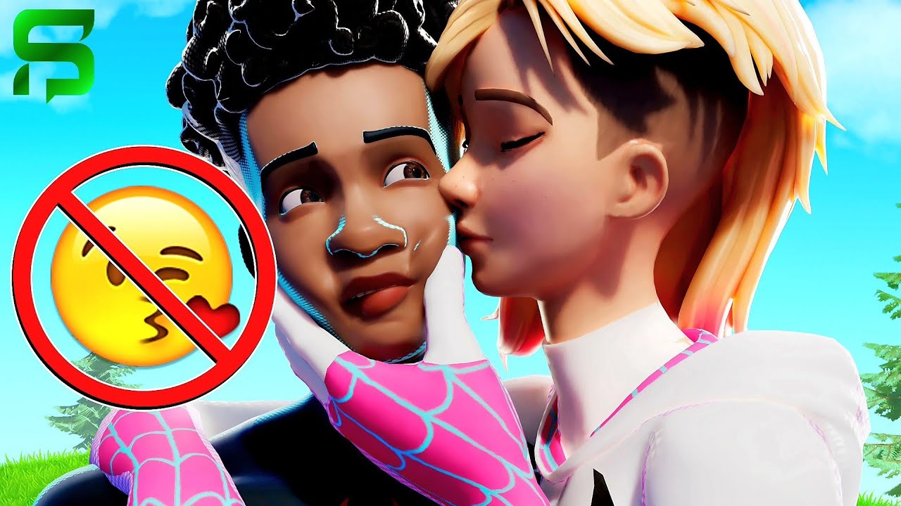 Can Gwen SURVIVE 24 HOURS without KISSING Miles Morales.. Fortnite