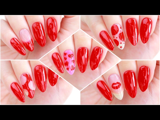 5 Nail Art Designs Using ONLY 1 NAIL POLISH! - YouTube