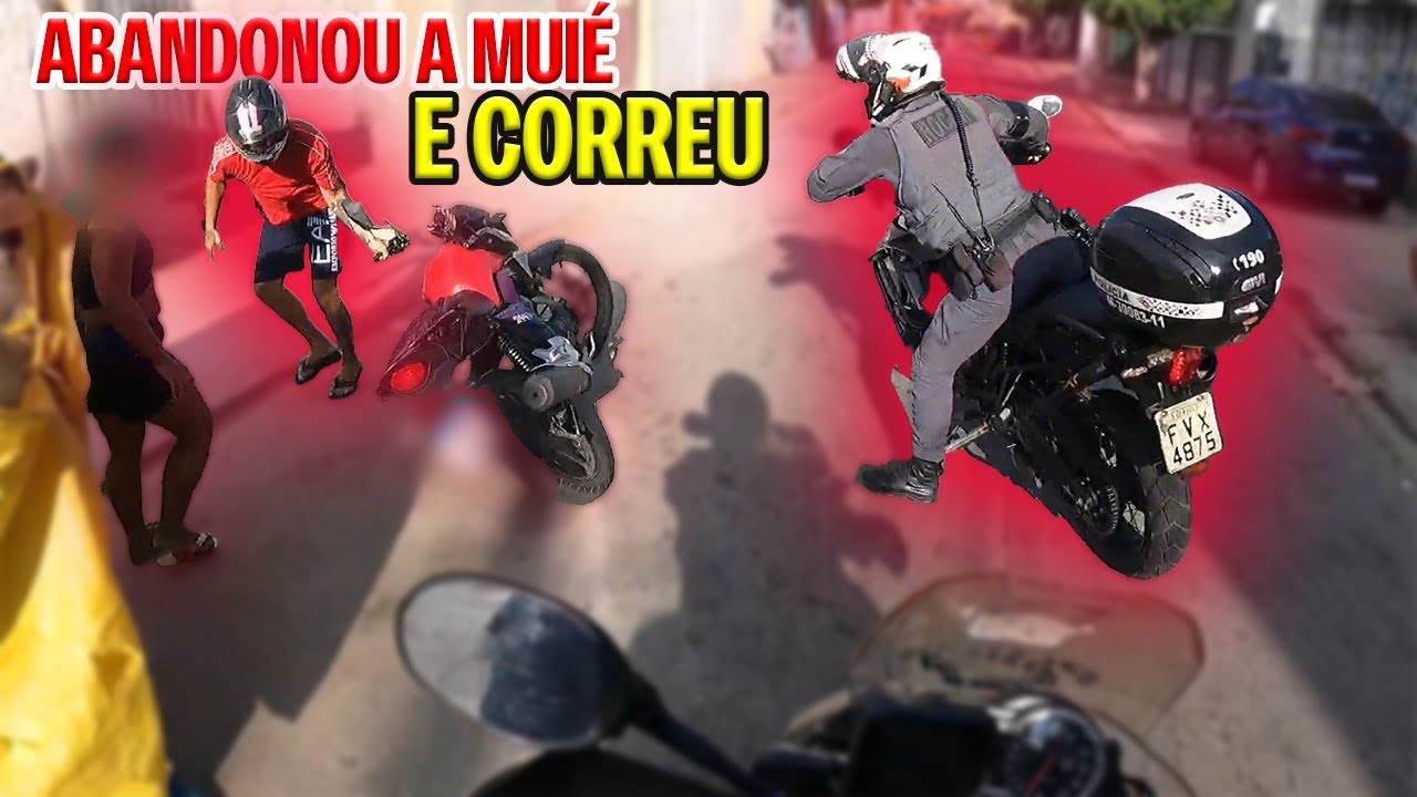 TENTOU O PINOTE NA ROCAM E LARGOU A MULHER. E DE BÔNUS PRENDEMOS O HOMICIDA.