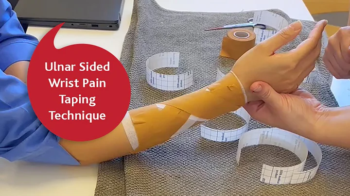 Ulnar sided wrist pain taping technique for sports