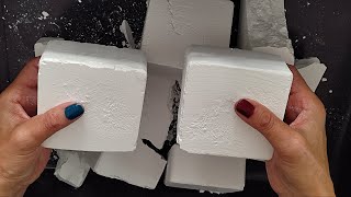 ASMR I 8 Blocks of Gymnastics Chalk  Reformed crushed with my hands I Oddly Satisfying screenshot 4