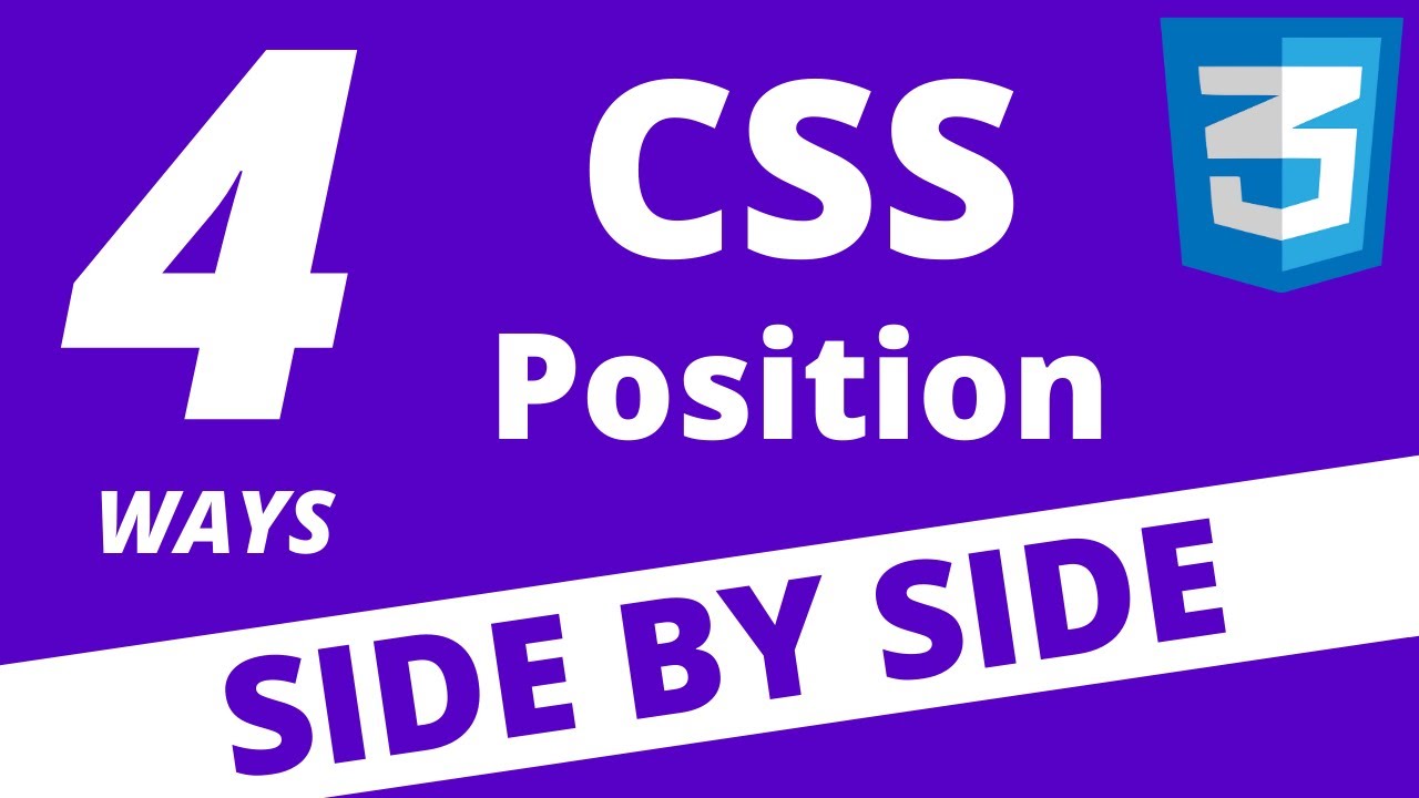 Position HTML Elements Side by Side with CSS 