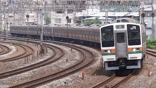 東海道本線211系15両編成 - YouTube
