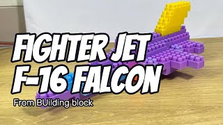 How to make Super airforce american fighter jet f16 from building block screenshot 3