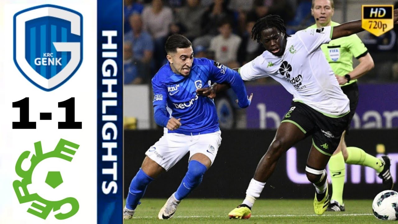 KRC Genk vs Cercle Brugge 1-1 Highlights | Racing Genk - Cercle de ...