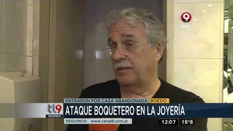 Así fue el robo en la joyería