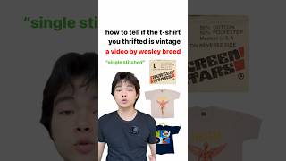 How to tell if your t-shirt is vintage | #thrift #thrifting #vintageclothing #vintage #vintagestyle