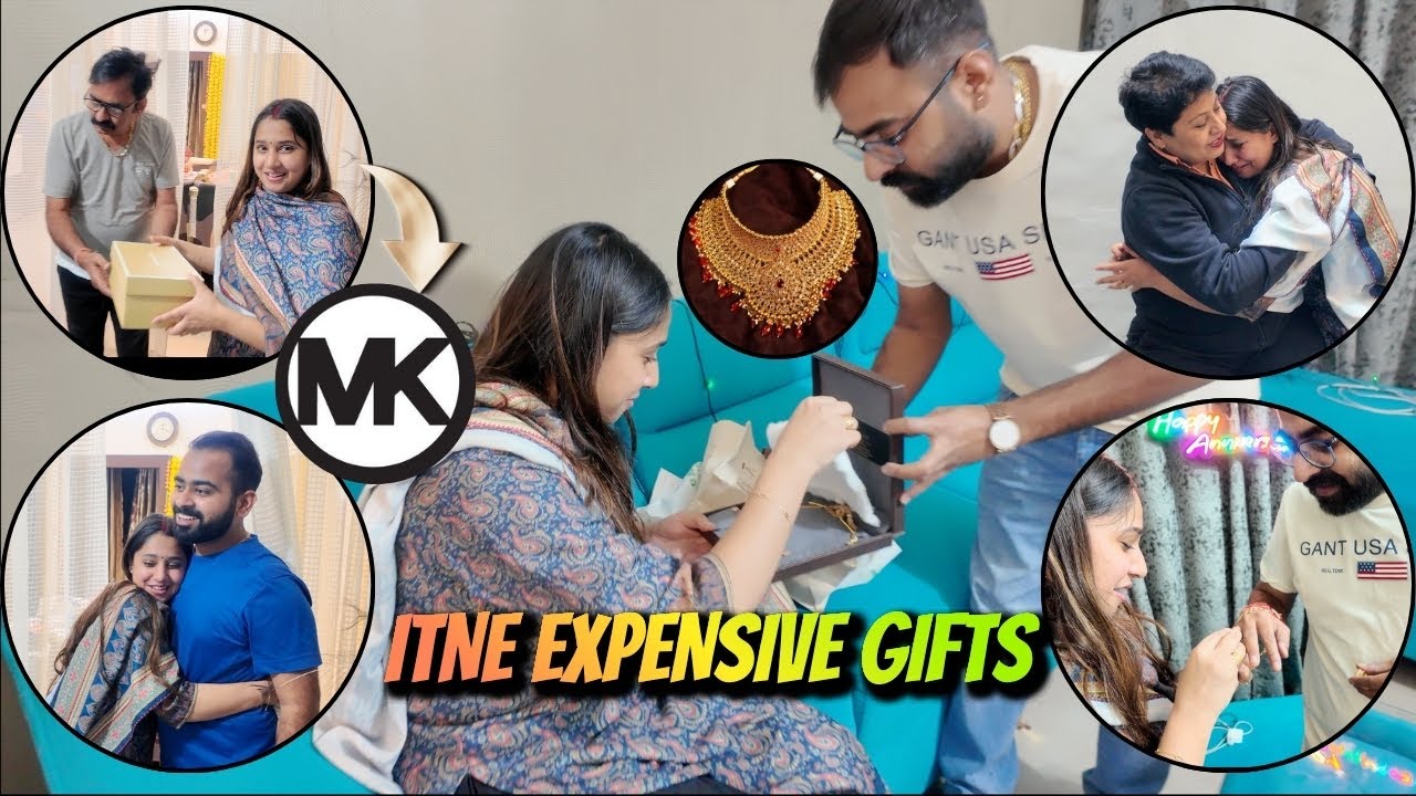 Anniversary Par Mile Expensive Gifts || Gaursahab Ne Diya Gold Necklace ||