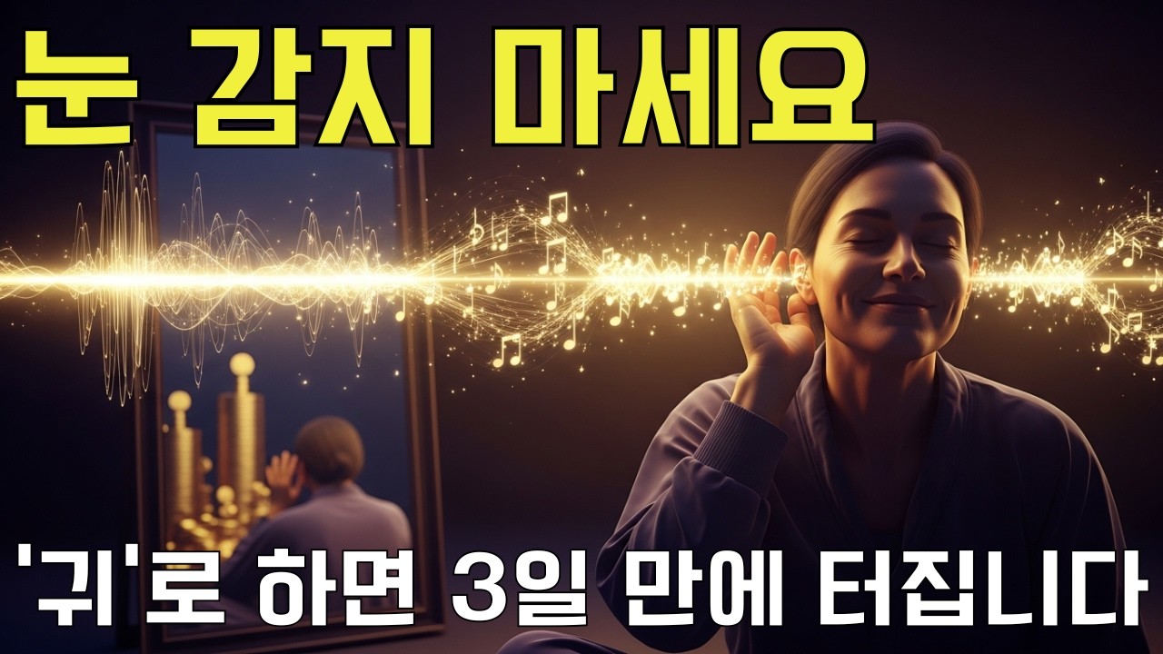 잠재의식은 시각보다 '이것'에 더 민감합니다. 99%가 모르는 청각적 실체화의 비밀