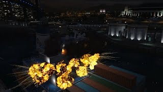 GTA 5 Cargo Ship Explosion Scene [HD]