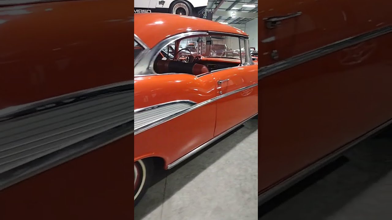 1957 Chevrolet Bel Air 2 Door Hardtop Classic 57 Chevy 283 V8 Rio Red Automatic Restored 210 150