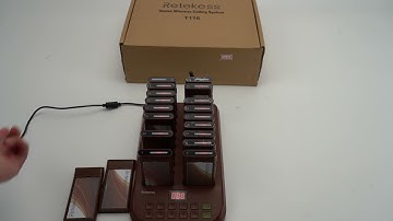 Good Features of Retekess T116 Wireless Paging System