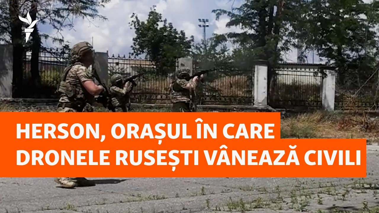 Herson: Orașul unde dronele rusești vânează populația civilă